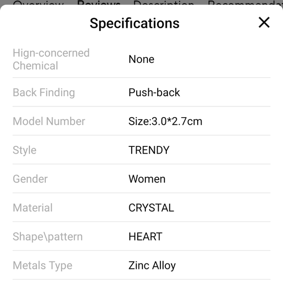 Glamourous Heart Earrings ✨️❤️ - Picture 6 of 10